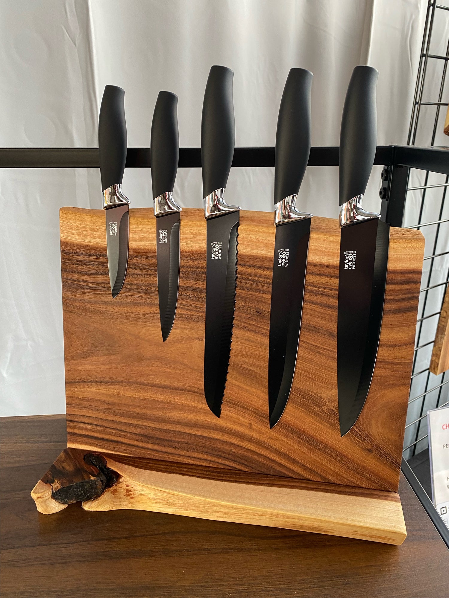 Oak Wood Knife Block Custom Knife Holder Rustic Knife Set Stand Knife Rack  